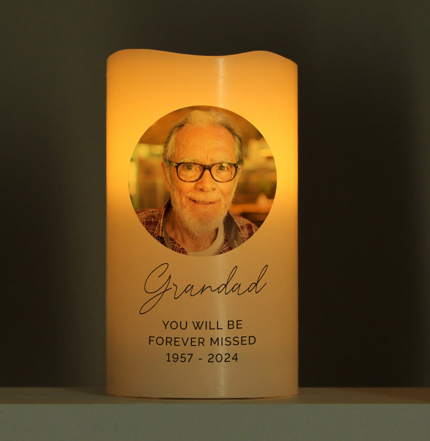Personalised Photo Upload LED Candle