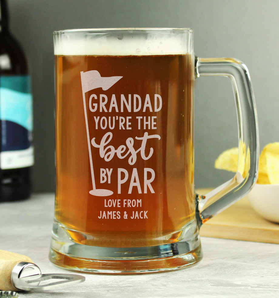 Personalised Best By Par Tankard
