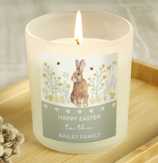 Personalised Spring Bunny Candle Jar