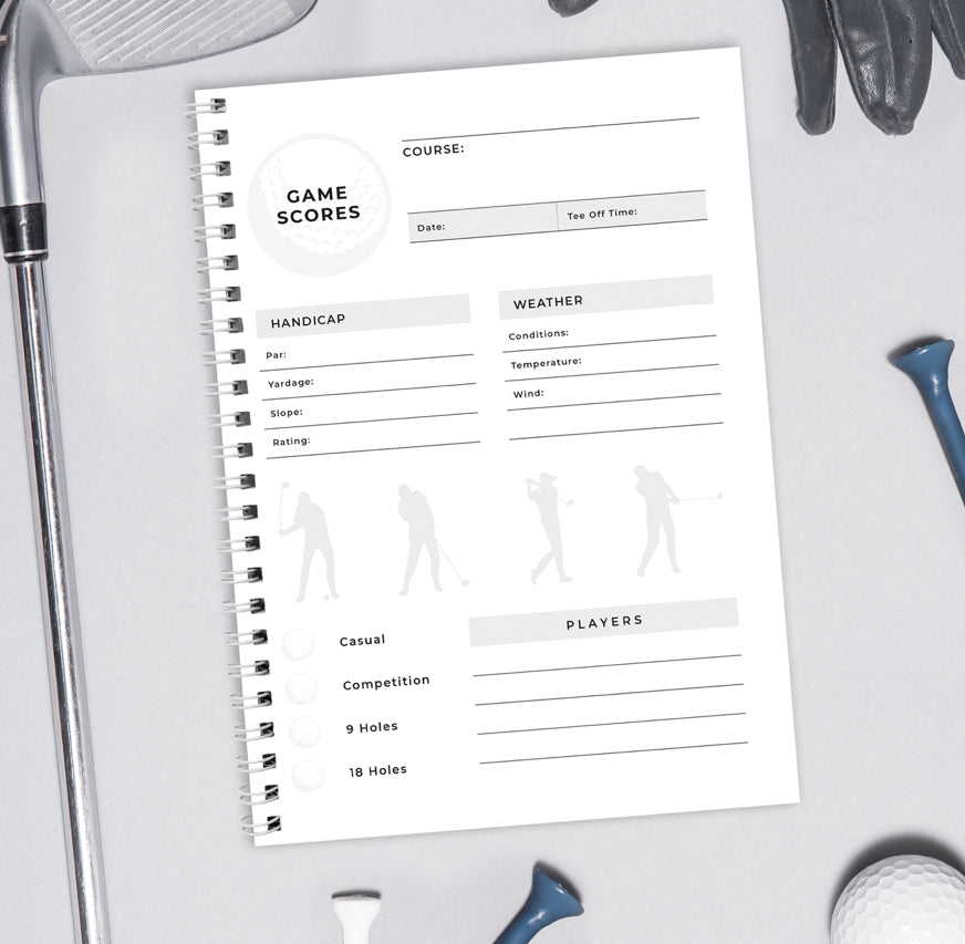 Personalised A5 Golf Log Book