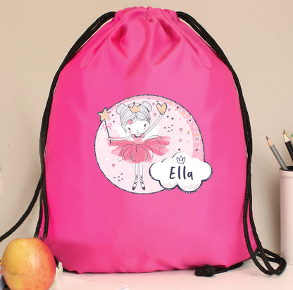 Personalised Fairy Pink Kit Bag