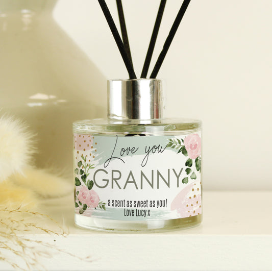 Personalised Abstract Rose Reed Diffuser