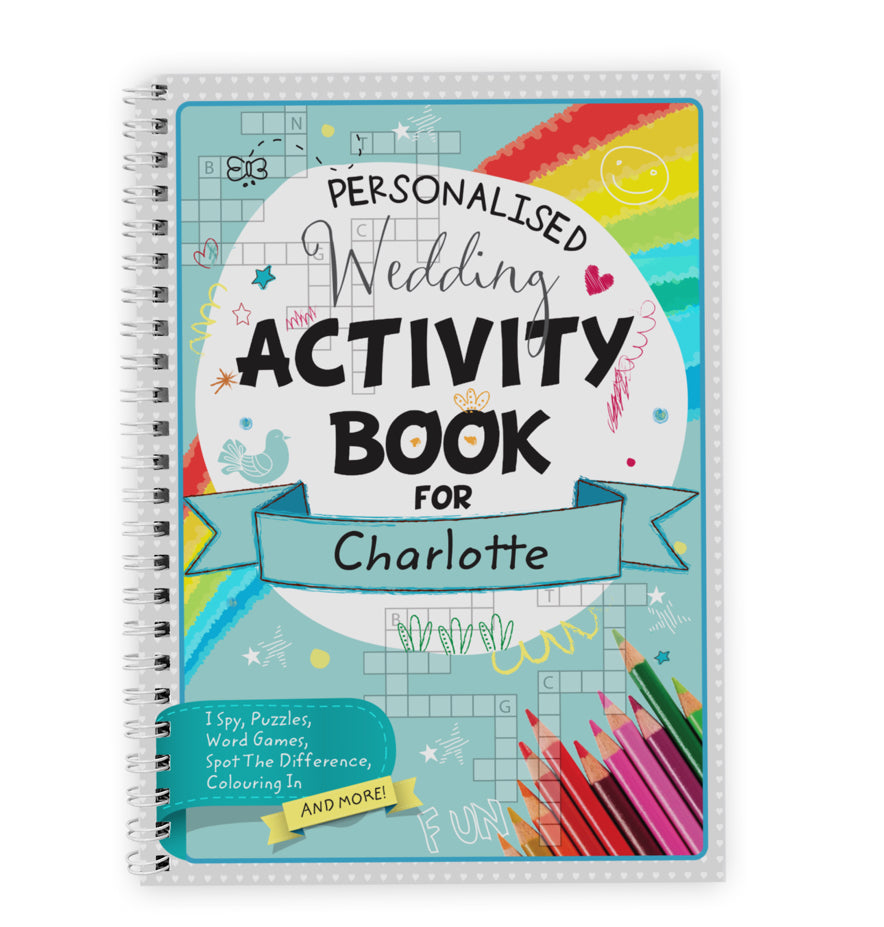 Personalised A5 Wedding Activity & Colouring Book