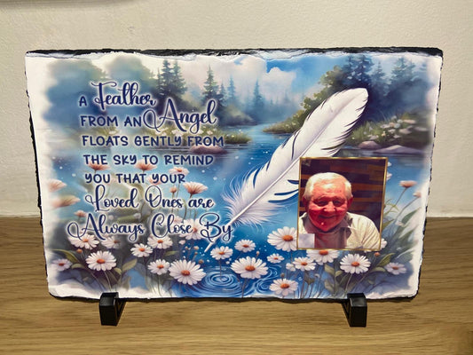 A Feather From An Angel Photo Slate