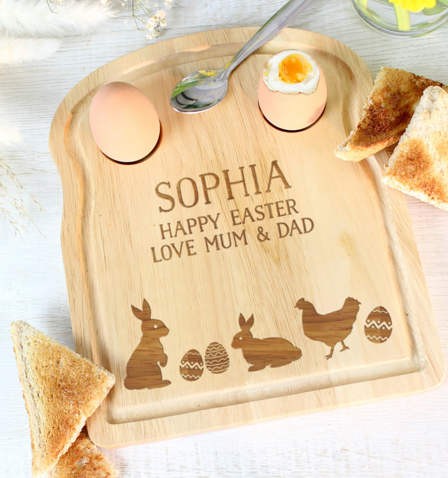 Personalised Spring Egg & Toast Board