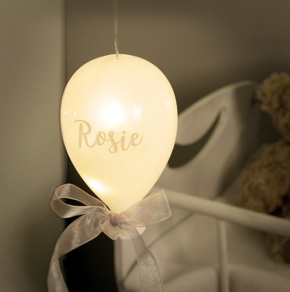 Personalised Message LED Hanging Glass Balloon