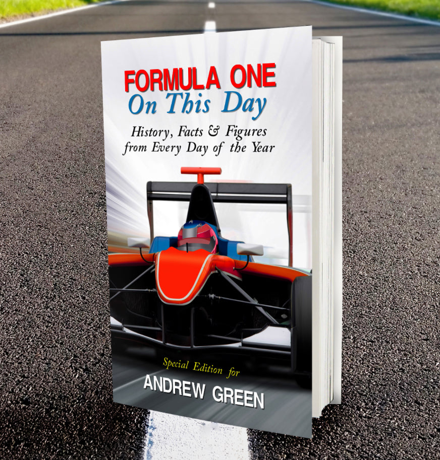 Personalised Formula 1 On This Day Book