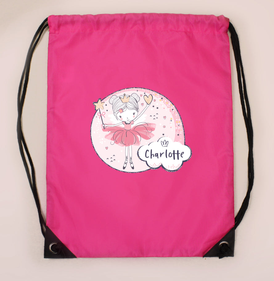 Personalised Fairy Pink Kit Bag