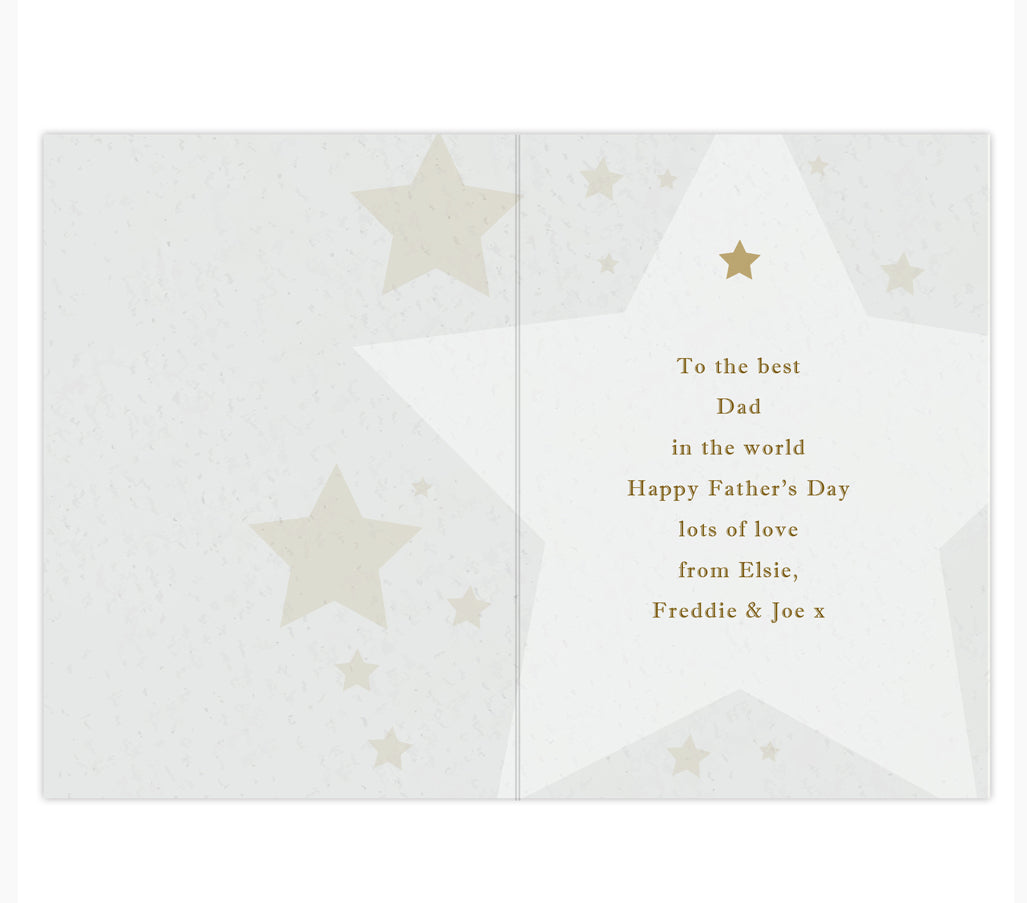 Personalised Number 1 Medal Card