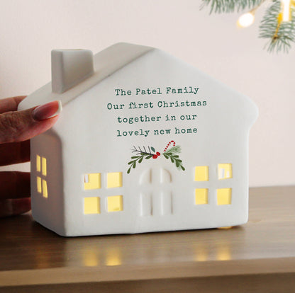 Personalised Christmas LED House