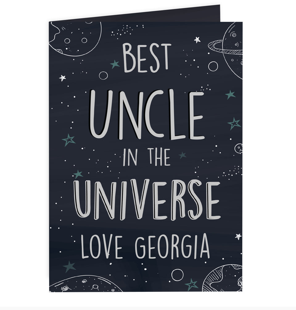 Personalised Best... In The Universe Card
