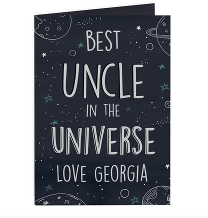 Personalised Best... In The Universe Card