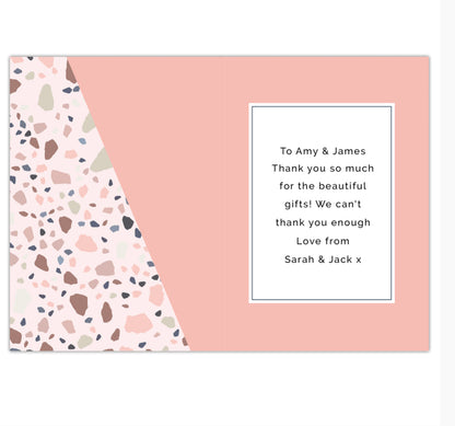 Personalised Thank You Card