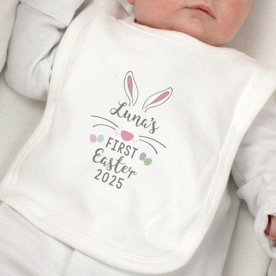 Personalised First Easter Babys Bib