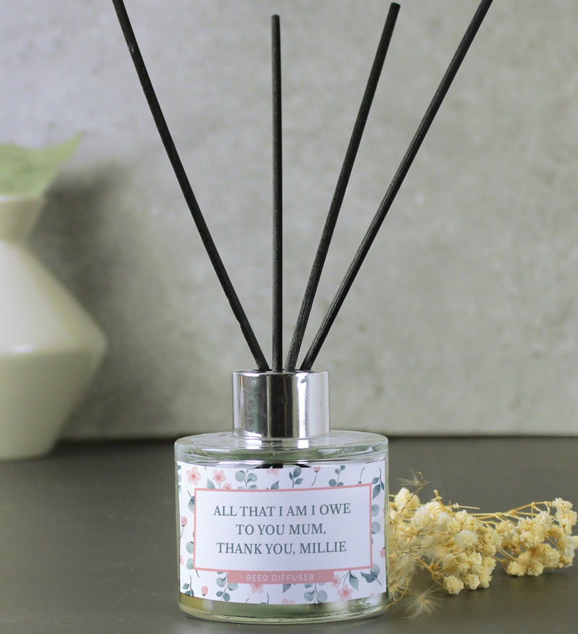 Personalised Floral Reed Diffuser