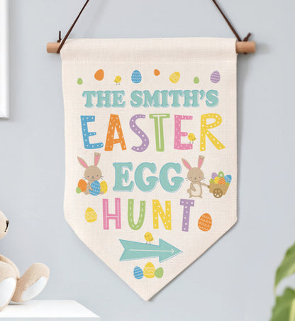 Personalised Easter Egg Hunt Hanging Sign