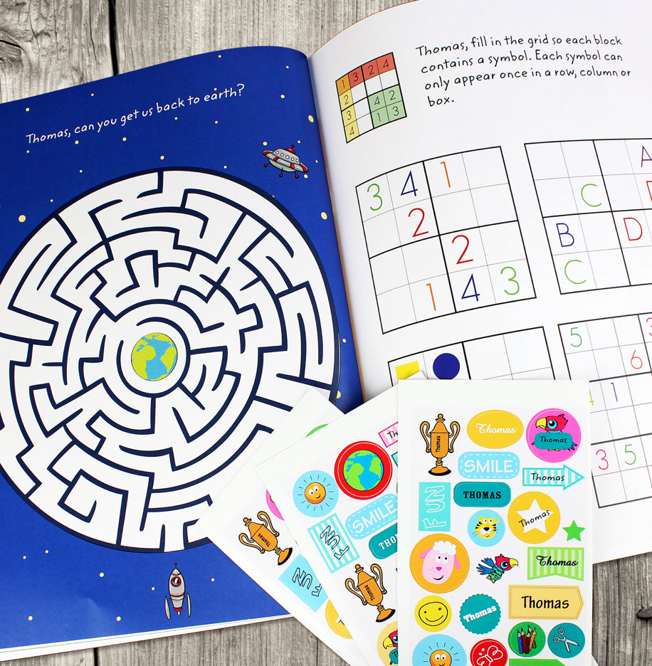Personalised Activity Book with Stickers