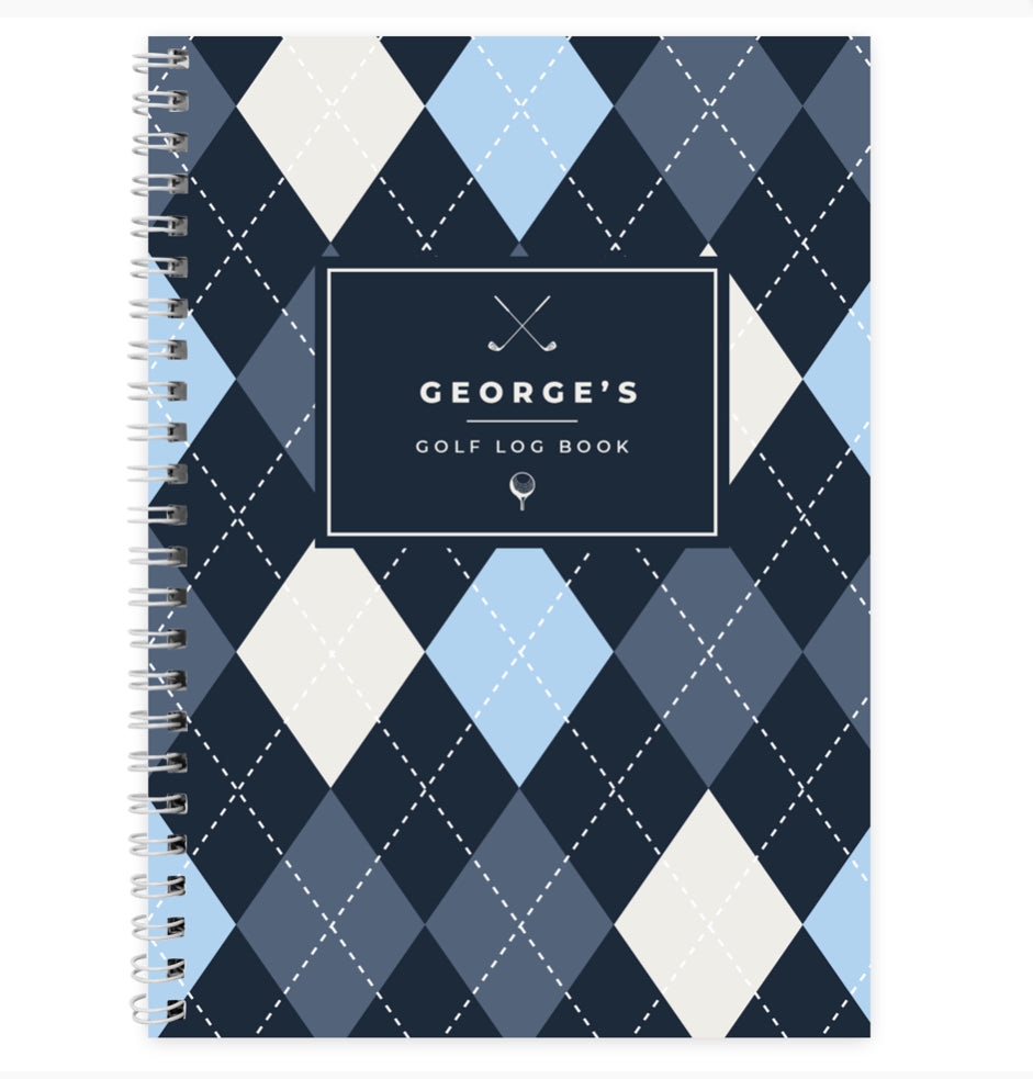 Personalised A5 Golf Log Book
