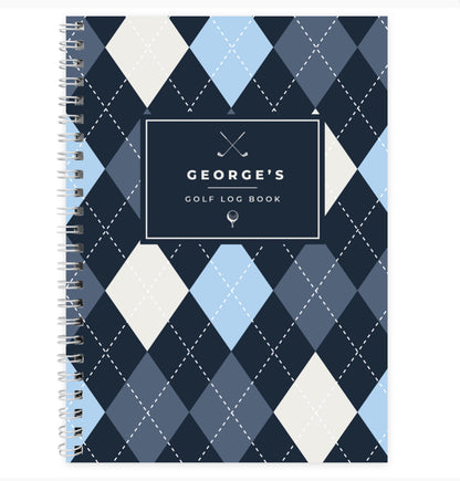 Personalised A5 Golf Log Book