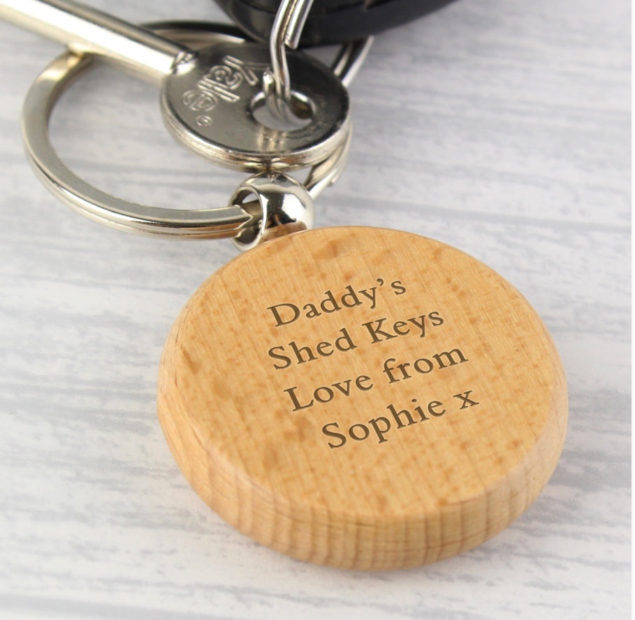 Personalised Wooden Keyring