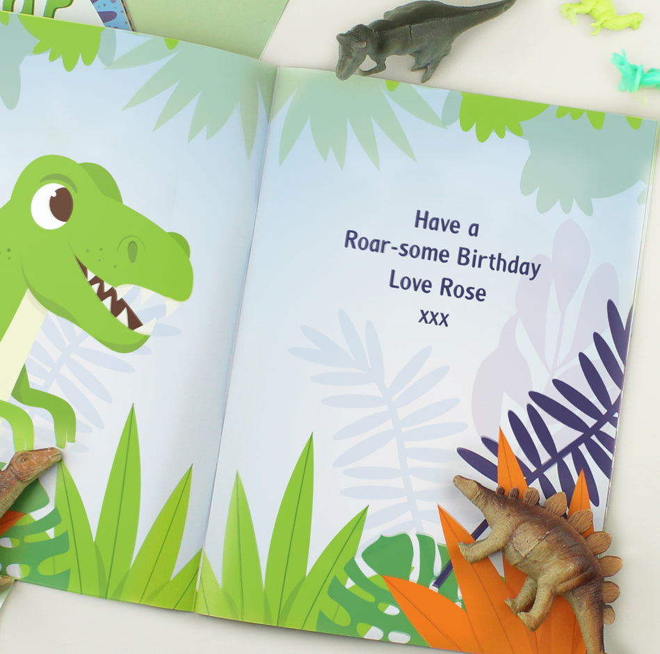 Personalised Dinosaur Adventure Story Book
