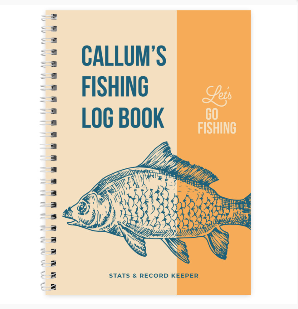 Personalised A5 Fishing Log Book