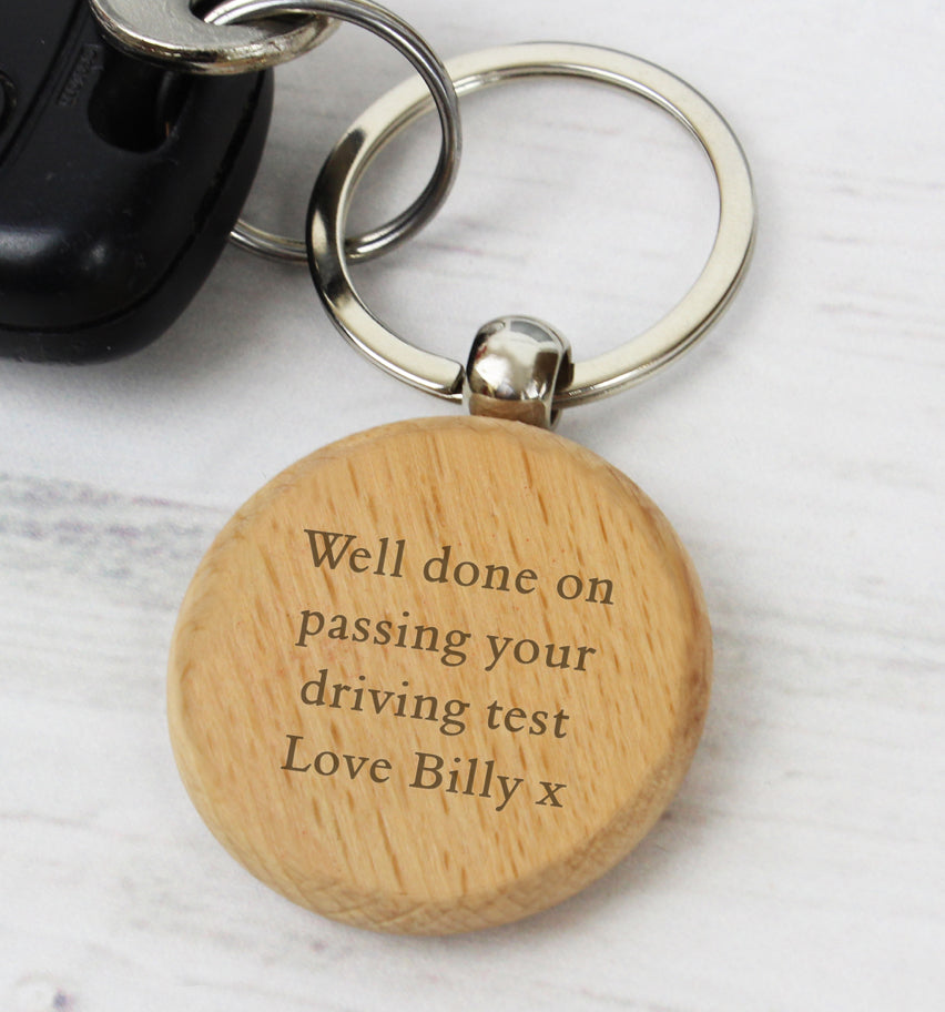Personalised Wooden Keyring