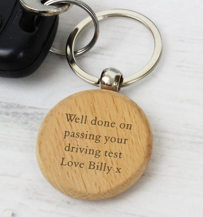 Personalised Wooden Keyring