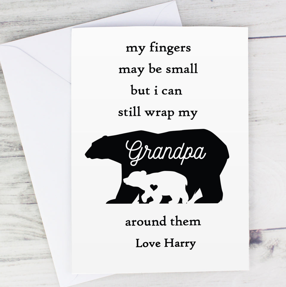 Personalised Fingers may be small Card