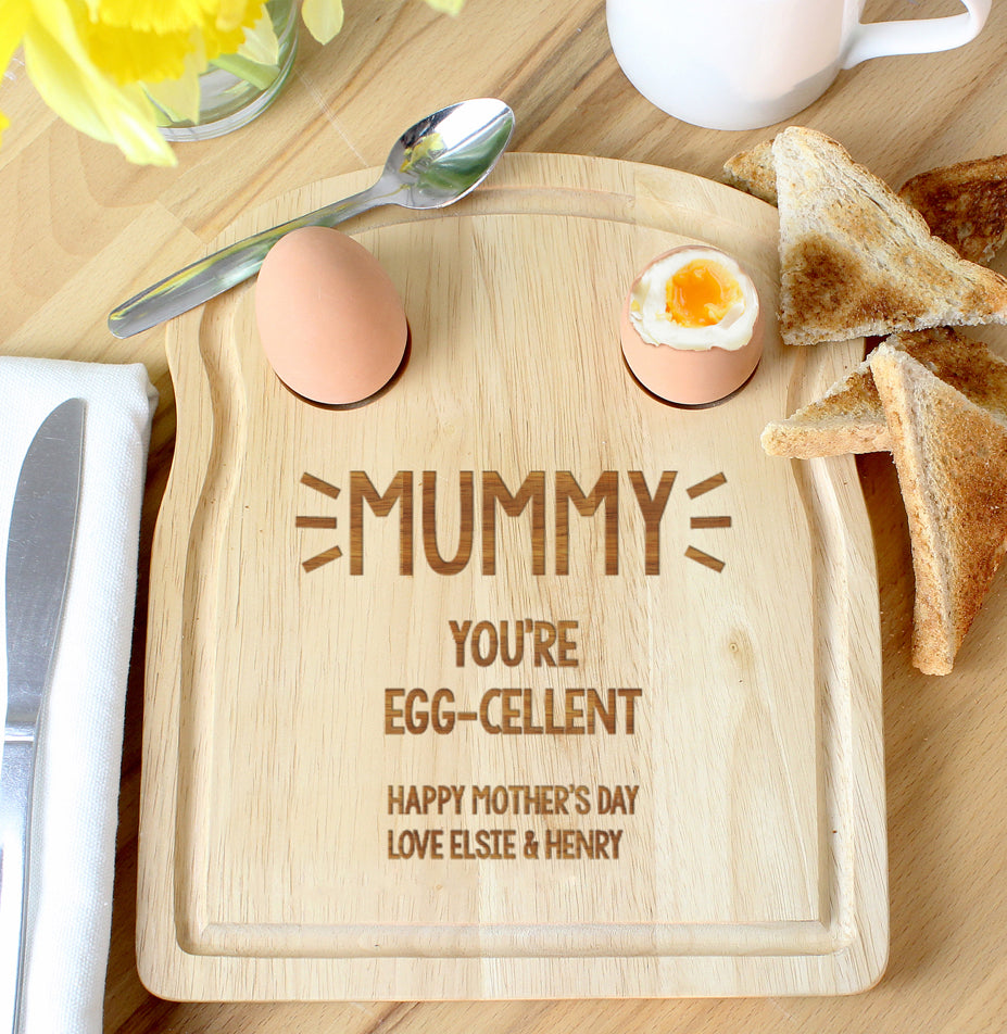 Personalised Free Text Egg & Toast Board
