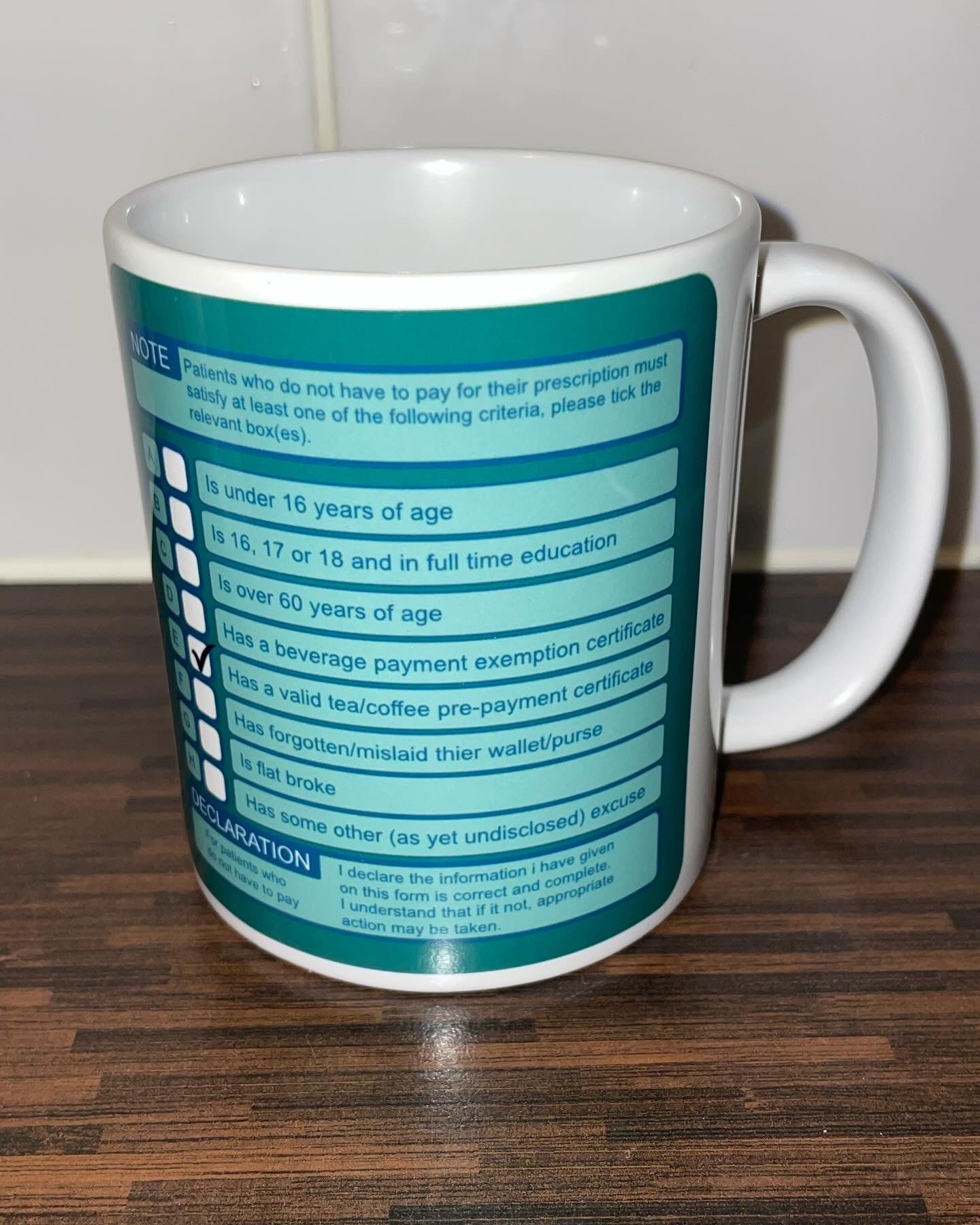 Prescription To Tea/Coffee Mug