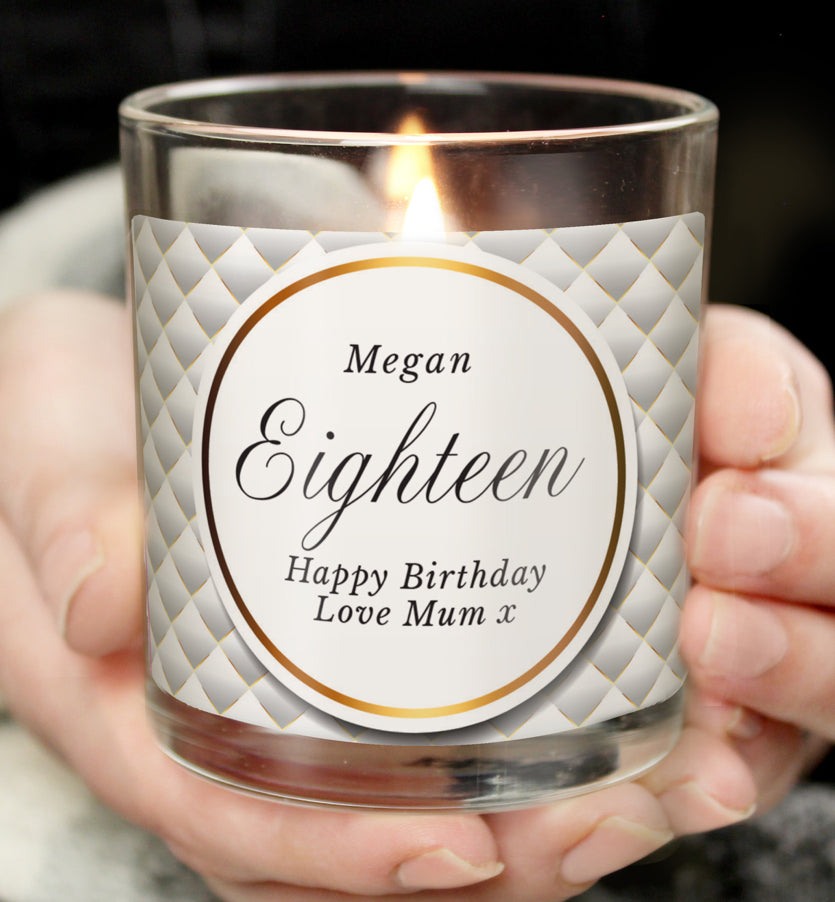 Personalised Opulent Scented Jar Candle