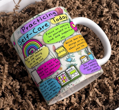 Practicing Self Care Today Mug