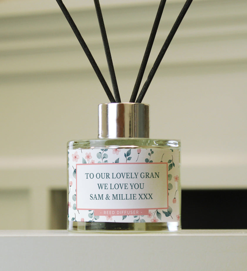 Personalised Floral Reed Diffuser