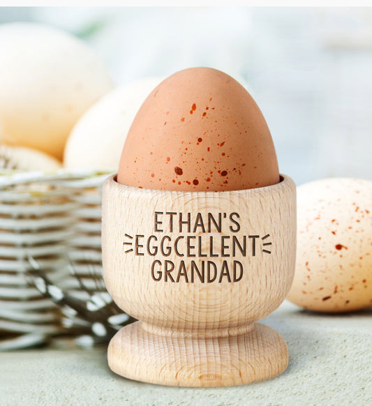 Personalised Wooden Egg Cup