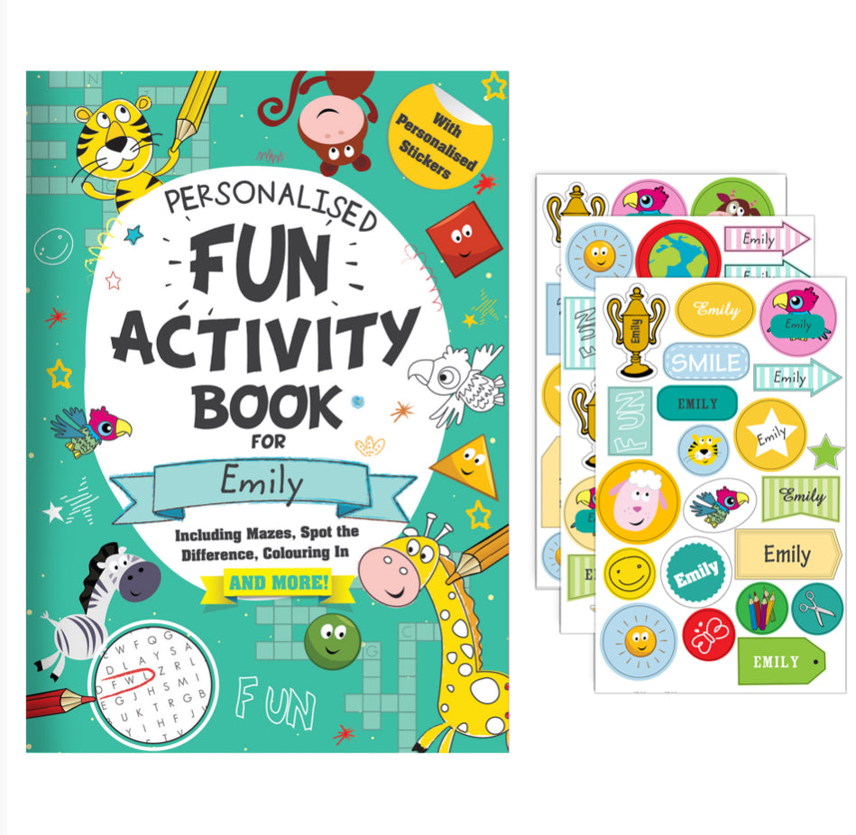 Personalised Activity Book with Stickers