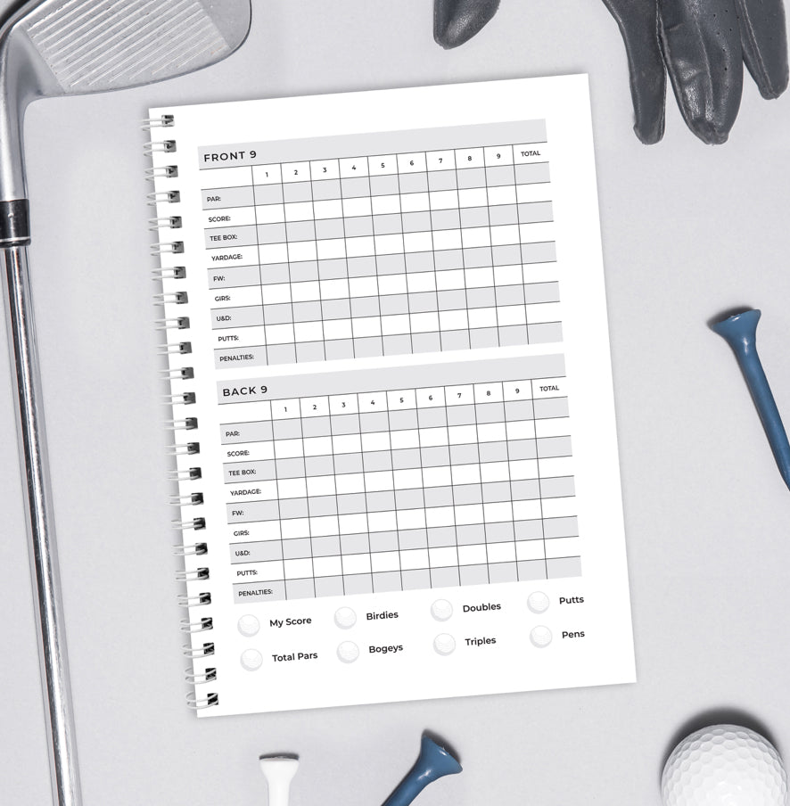 Personalised A5 Golf Log Book