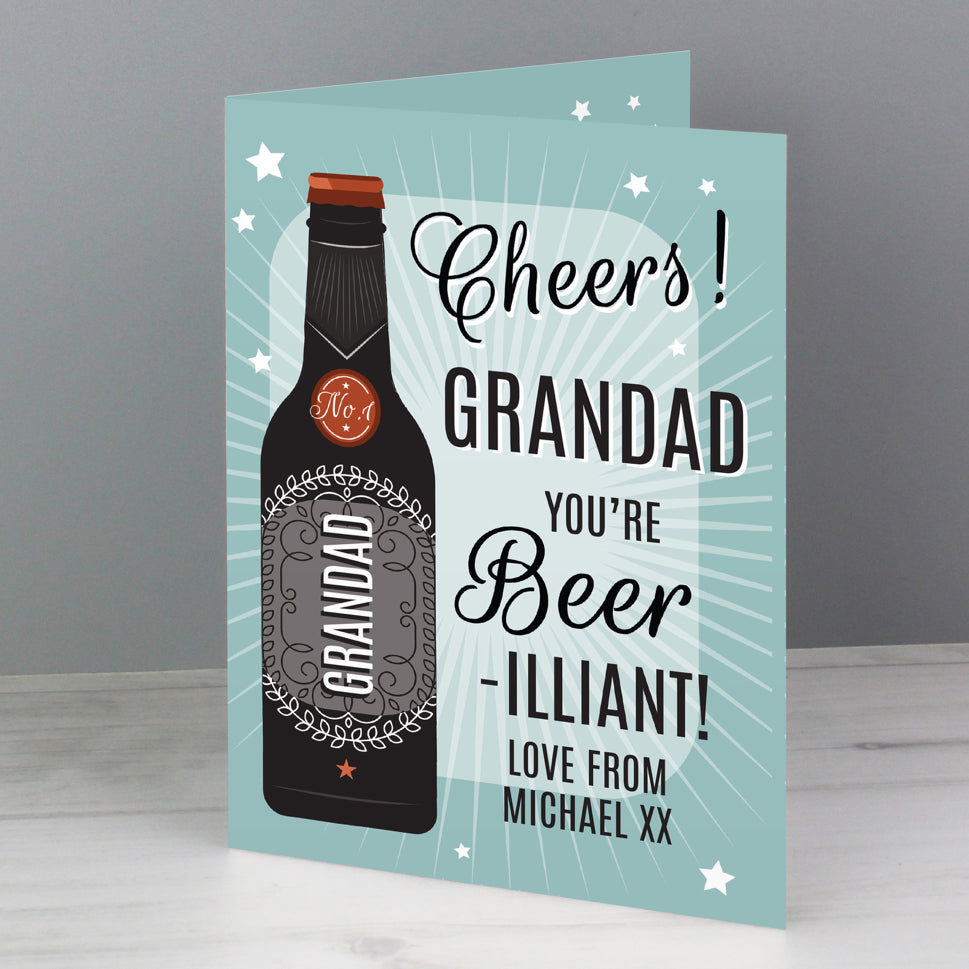 Personalised Beer-illiant Card