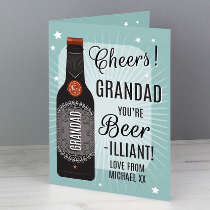 Personalised Beer-illiant Card