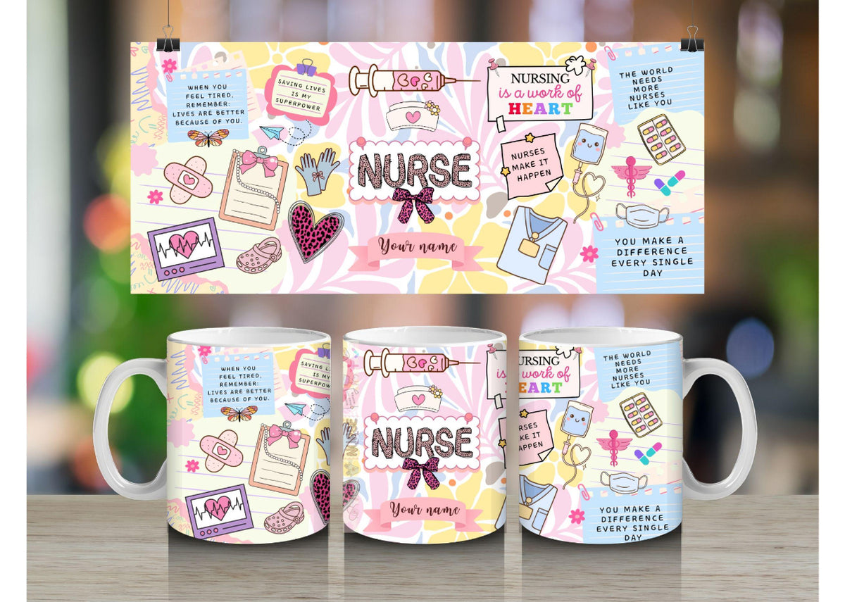 Nurse Mug With Inspiring Quotes