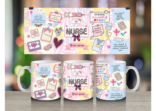 Nurse Mug With Inspiring Quotes