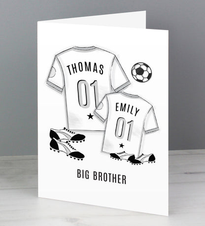 Personalised Football Mini Me Card