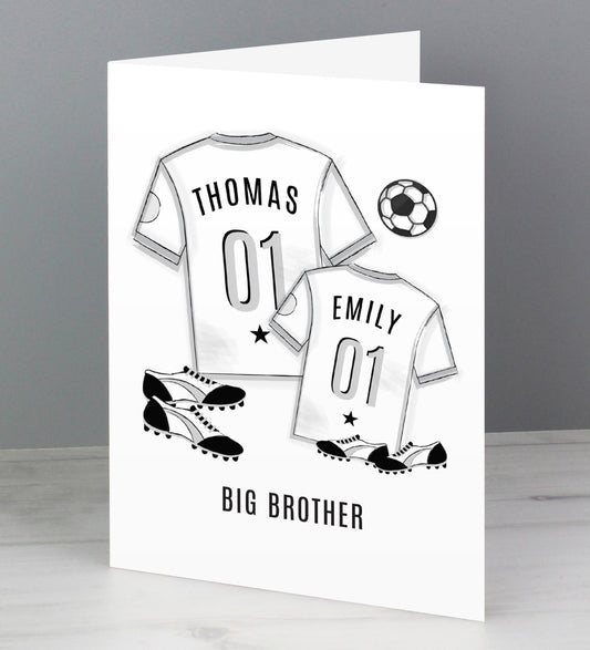 Personalised Football Mini Me Card
