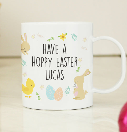 Personalised Easter Bunny Plastic Mug