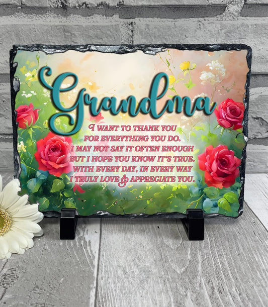 Grandma Slate 15x20cm