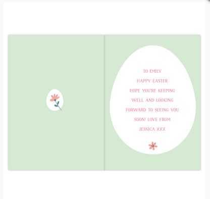 Personalised Easter Springtime Card