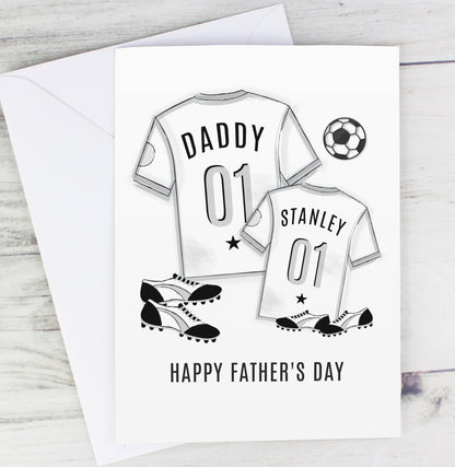 Personalised Football Mini Me Card