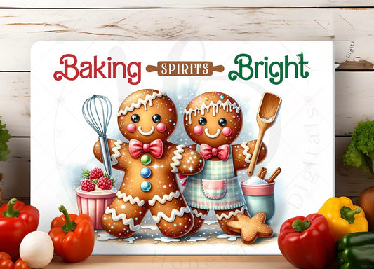 Baking Spirts and Bright 28x39cm Glass Chopping Board