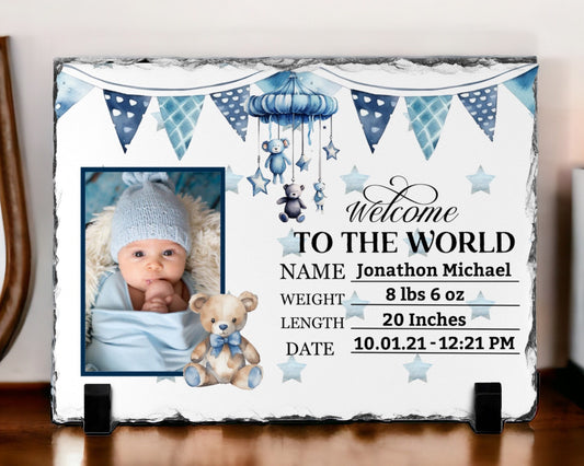 Welcome To The World Photo Slate
