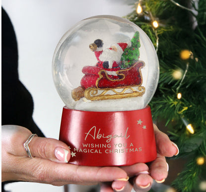 Personalised Musical Santa Globe